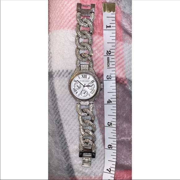 💎 Michael Kors 💎 crystal pave chain link Camille - Picture 7 of 8